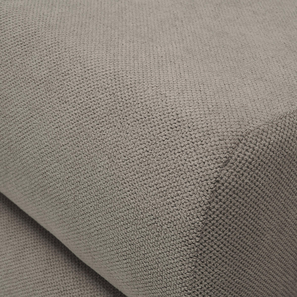 RÉCAMIERE in Flachgewebe Grau  - Schwarz/Grau, Design, Kunststoff/Textil (171/71-88/93cm) - Cantus
