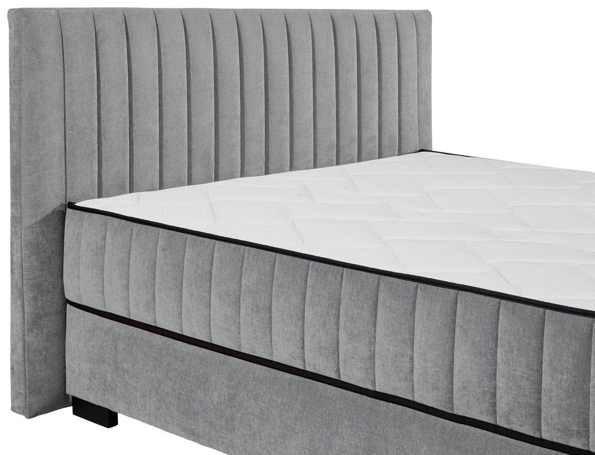 BOXBETT 160/200 cm  in Anthrazit  - Anthrazit/Schwarz, MODERN, Holzwerkstoff/Kunststoff (160/200cm) - MID.YOU