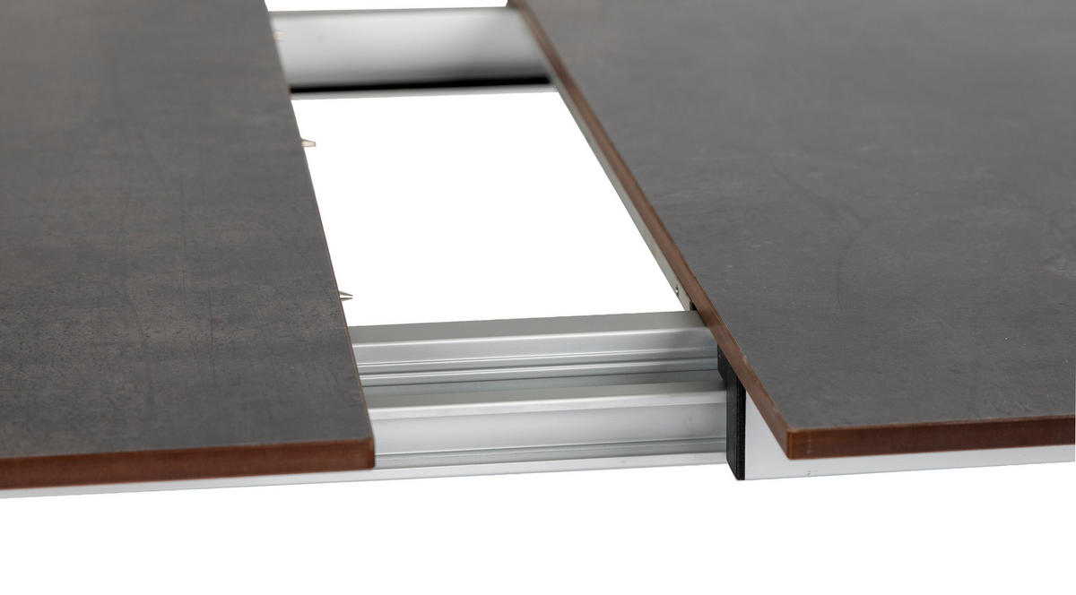 GARTENSET beschichtet Aluminium  - Schieferfarben/Anthrazit, Basics, Textil/Metall (160+60/98/72cm) - Acamp