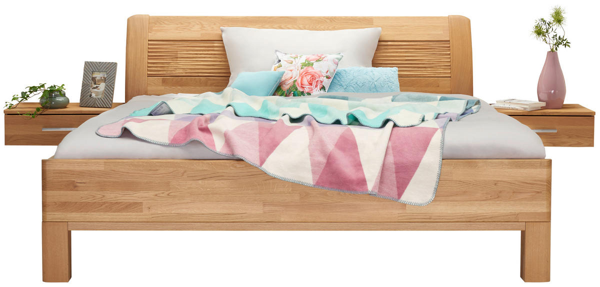 POSTELJNA GARNITURA   x  , les, leseni material barve hrasta  - barve hrasta, Konvencionalno, leseni material/les (180/200cm) - Dieter Knoll