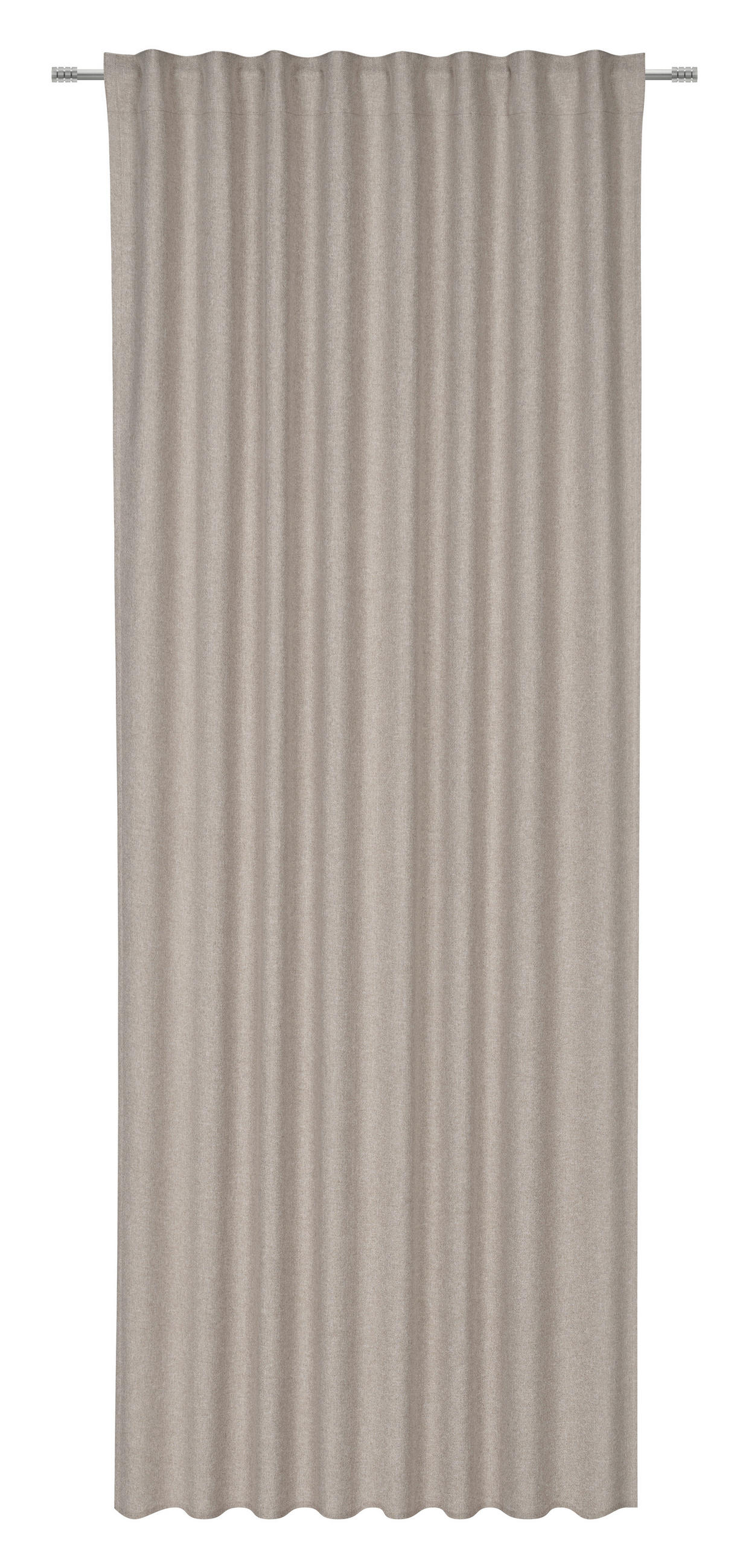VERDUNKELUNGSVORHANG - Schlammfarben, Basics, Textil (135/245cm) - Esposa