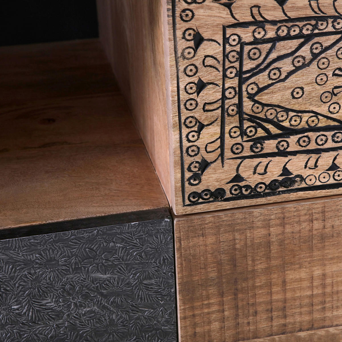 LOWBOARD  in 165/50/43 cm  - Schwarz/Braun, Design, Holz/Holzwerkstoff (165/50/43cm) - Landscape
