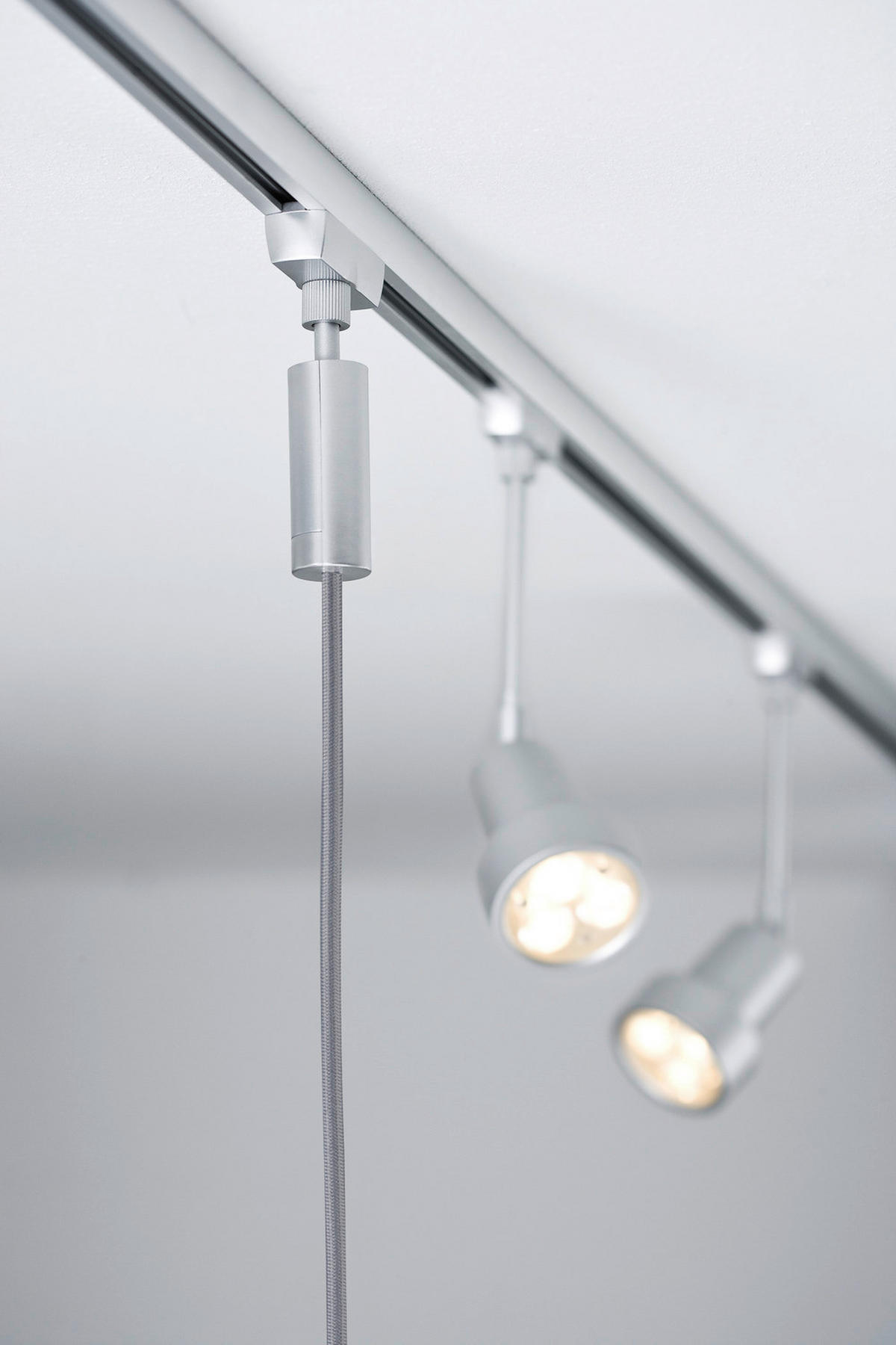 SCHIENENSYSTEM-HÄNGELEUCHTE URail 150 cm   - Chromfarben, Design, Metall (150cm) - Paulmann