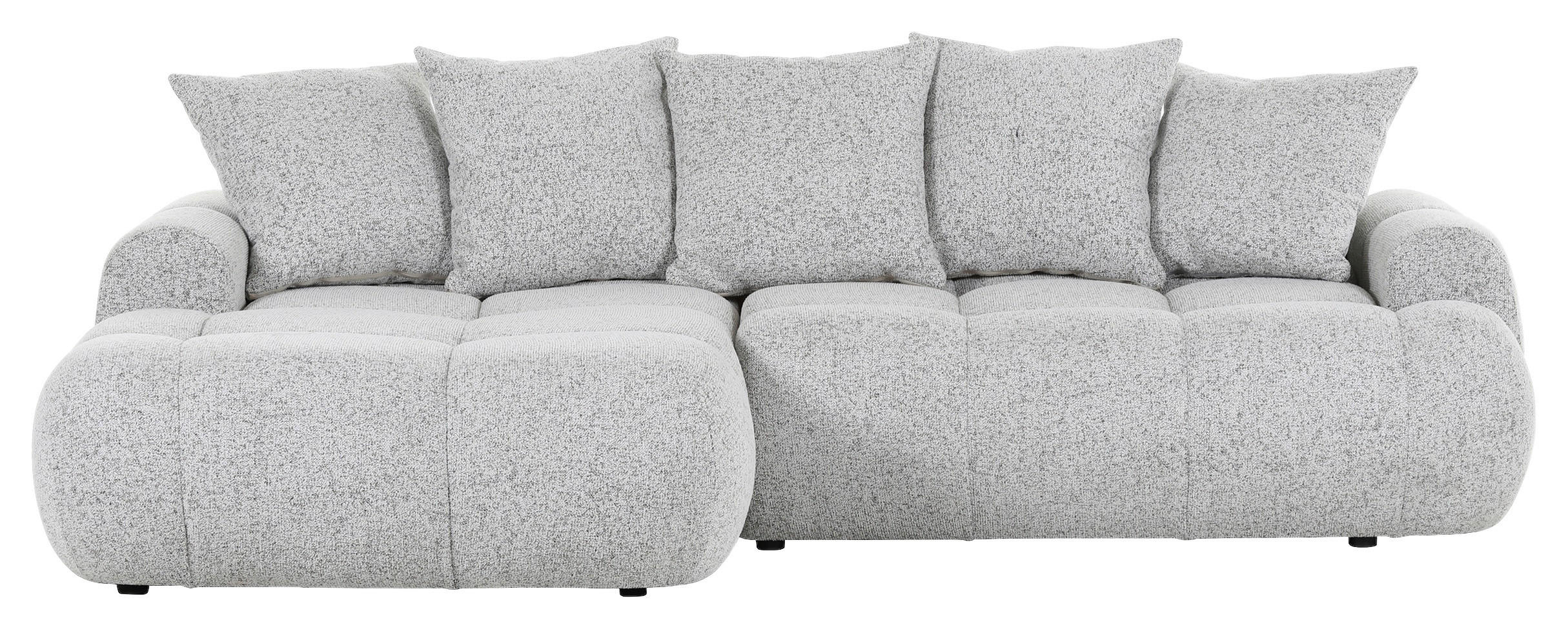 HÖRNSOFFA i flatväv greige  - greige/svart, Klassisk, textil/plast (175/276cm) - Best Price