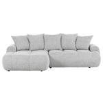 ECKSOFA  in Flachgewebe Greige  - Greige/Schwarz, KONVENTIONELL, Kunststoff/Textil (175/276cm) - Carryhome