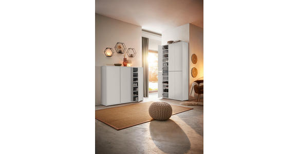 SCHUHSCHRANK  in 145/120/34 cm  - Kaschmir/Anthrazit, KONVENTIONELL, Holzwerkstoff/Kunststoff (145/120/34cm) - Xora