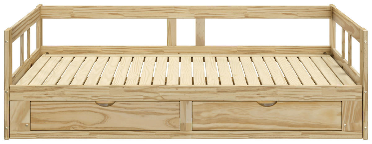 AUSZIEHBETT 90/200 cm  in Naturfarben  - Naturfarben, MODERN, Holz/Holzwerkstoff (90/200cm) - MID.YOU