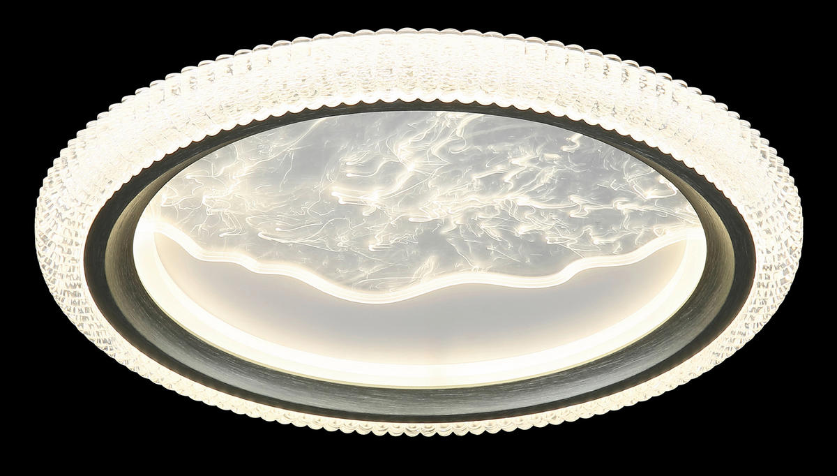 LED-DECKENLEUCHTE 39,5/5,5 cm   - Sandfarben/Klar, Basics, Kunststoff/Metall (39,5/5,5cm)