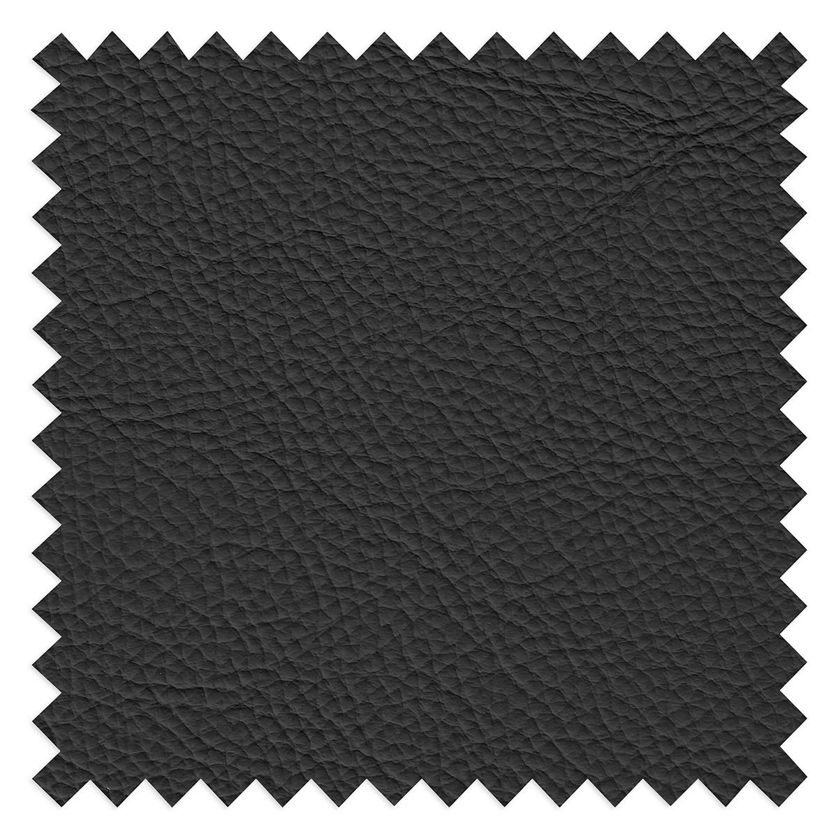 ECKSOFA  Echtleder Schwarz  - Schwarz, Design, Leder/Kunststoff (274/177cm) - Livetastic