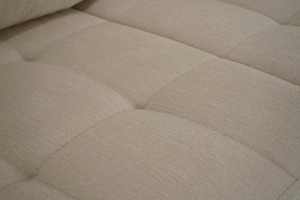 BÄDDSOFFA i chenille, jacquard beige  - beige/svart, Design, textil/plast (255/89/109cm) - MID.YOU