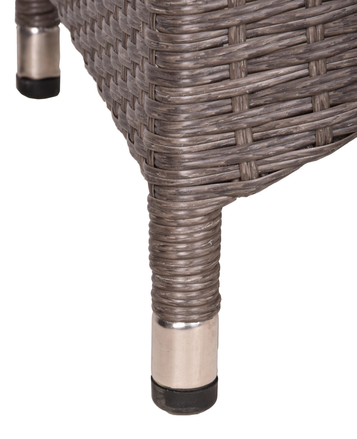 GARTENSTUHL-SET Metall, Kunststoff, Textil Silberfarben, Dunkelgrau  - Dunkelgrau/Silberfarben, Basics, Kunststoff/Textil (68/109/60cm) - Gardenson