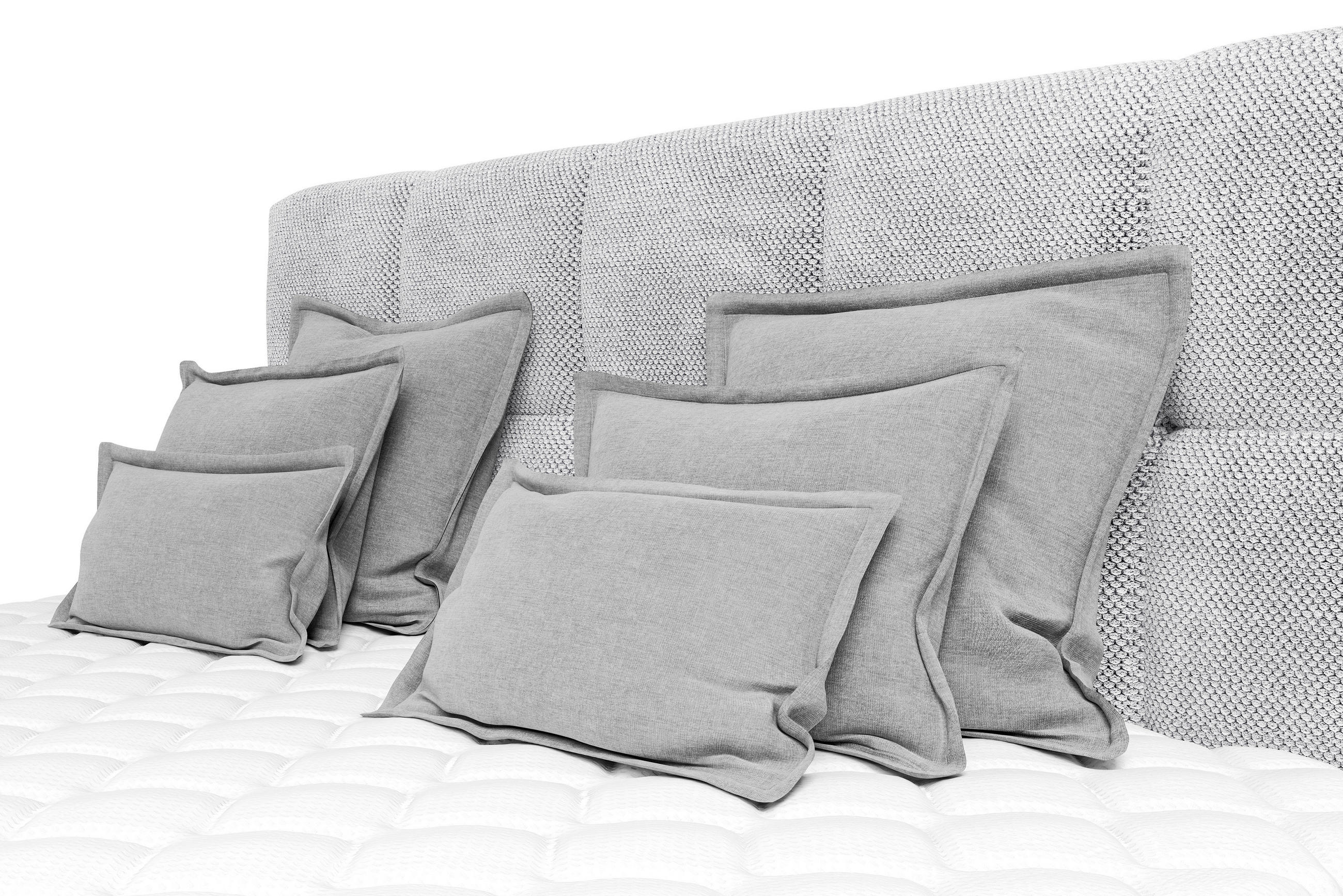 ZIERKISSENSET   70-50/60-25/10 cm  - Grau, Modern, Textil (70-50/60-25/10cm) - MID.YOU