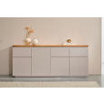 SIDEBOARD 195/82/42 cm  - Kaschmir/Eichefarben, KONVENTIONELL, Holz/Holzwerkstoff (195/82/42cm) - Novel