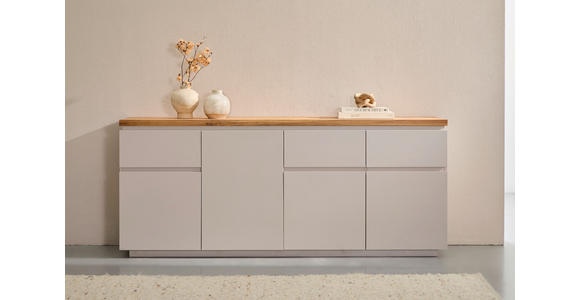 SIDEBOARD 195/82/42 cm  - Kaschmir/Eichefarben, KONVENTIONELL, Holz/Holzwerkstoff (195/82/42cm) - Novel