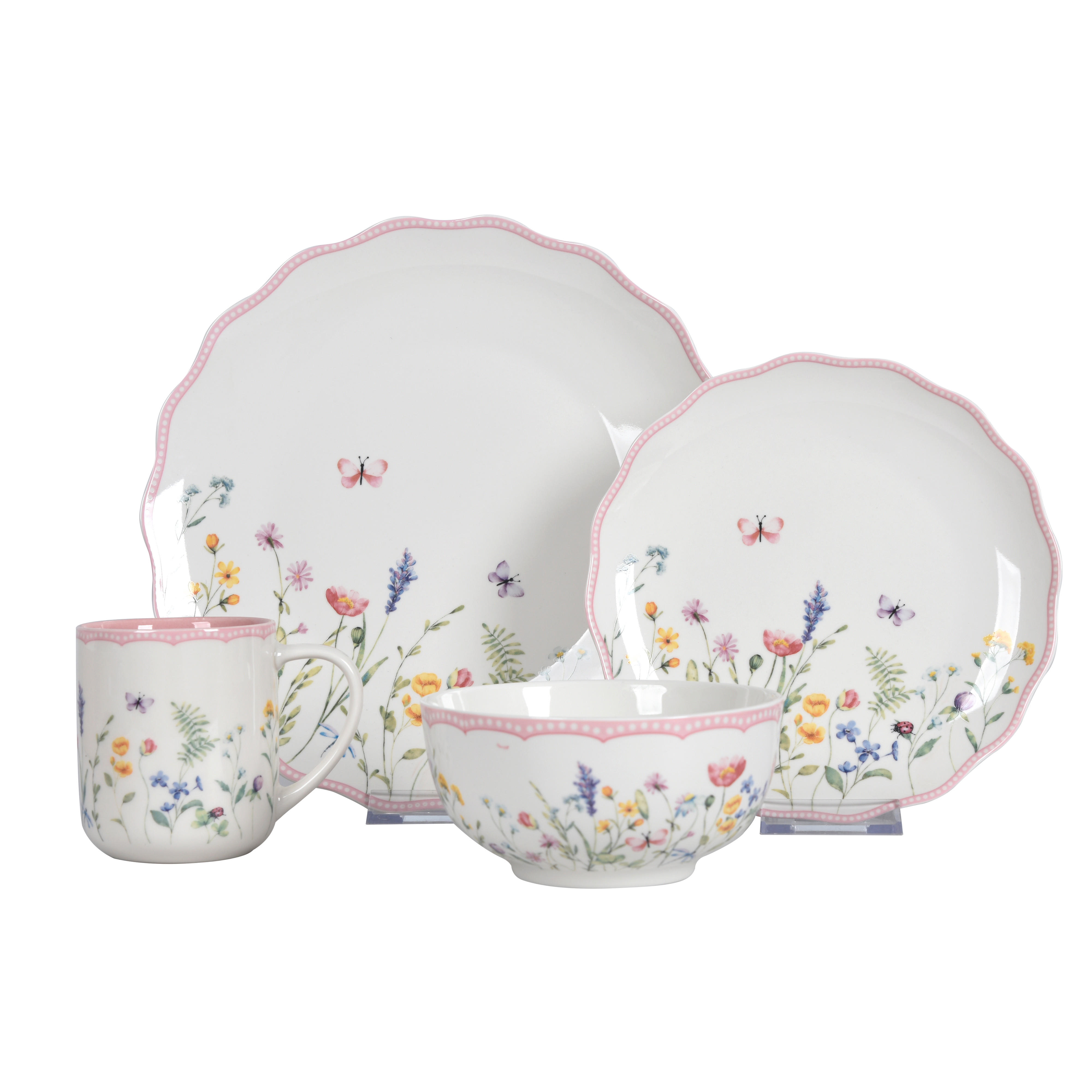 Landscape KOMBINOVANÝ SERVIS 16-dielne, nový kostný porcelán (new bone china) keramika