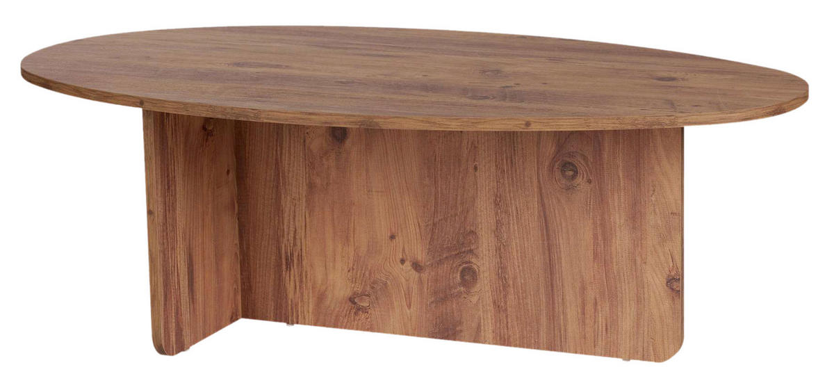 COUCHTISCH 120/40/65 cm Freiform Pinienfarben  - Pinienfarben, Design, Holzwerkstoff (120/40/65cm) - MID.YOU