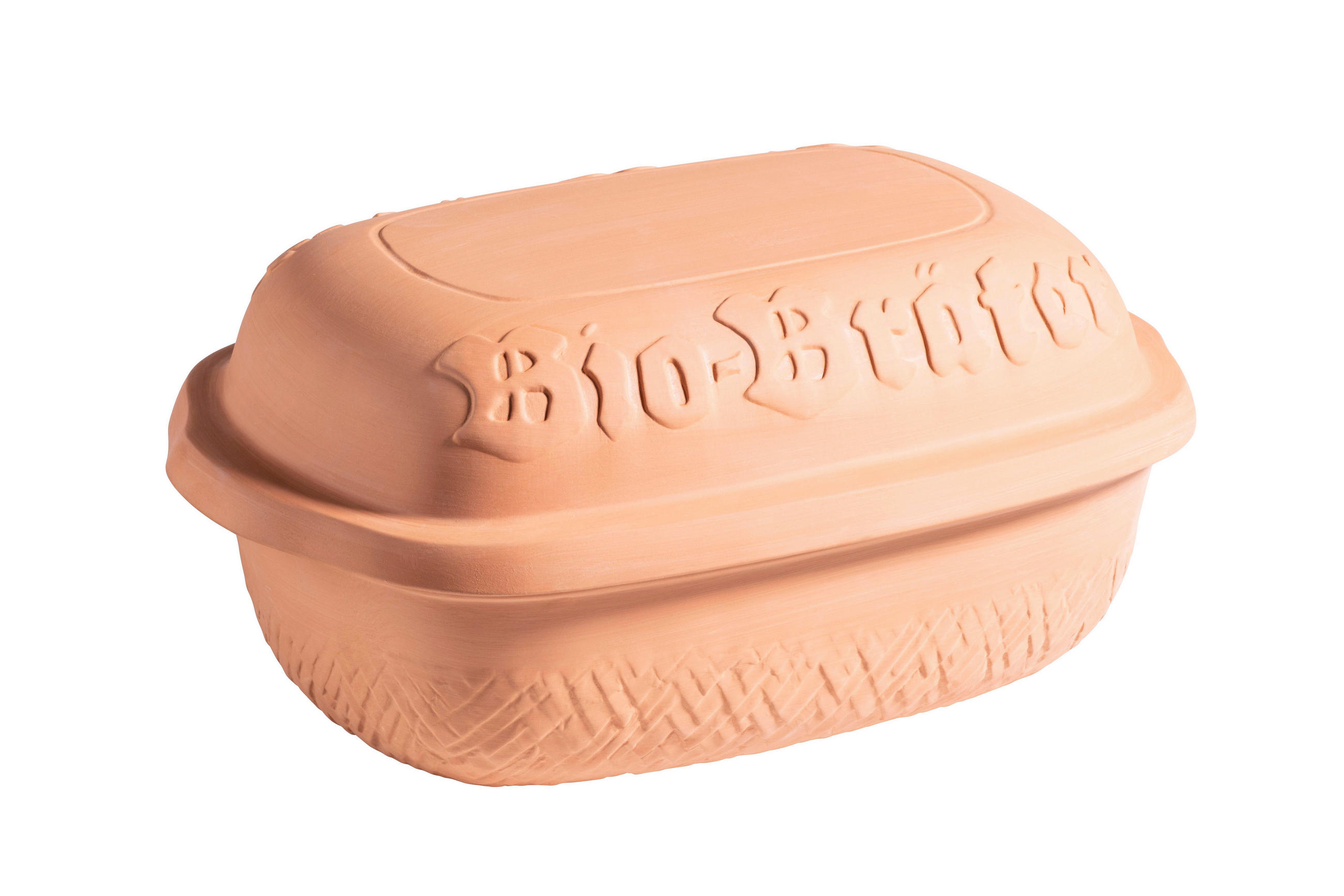 Bräter Bio Aus Steingut Oval Hellbraun