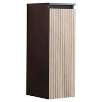 MIDISCHRANK 30,2/84,6/30 cm  - Hellbraun/Eichefarben, Glas/Holzwerkstoff (30,2/84,6/30cm) - Novel