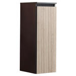 MIDISCHRANK 30,2/84,6/30 cm  - Hellbraun/Eichefarben, Glas/Holzwerkstoff (30,2/84,6/30cm) - Novel