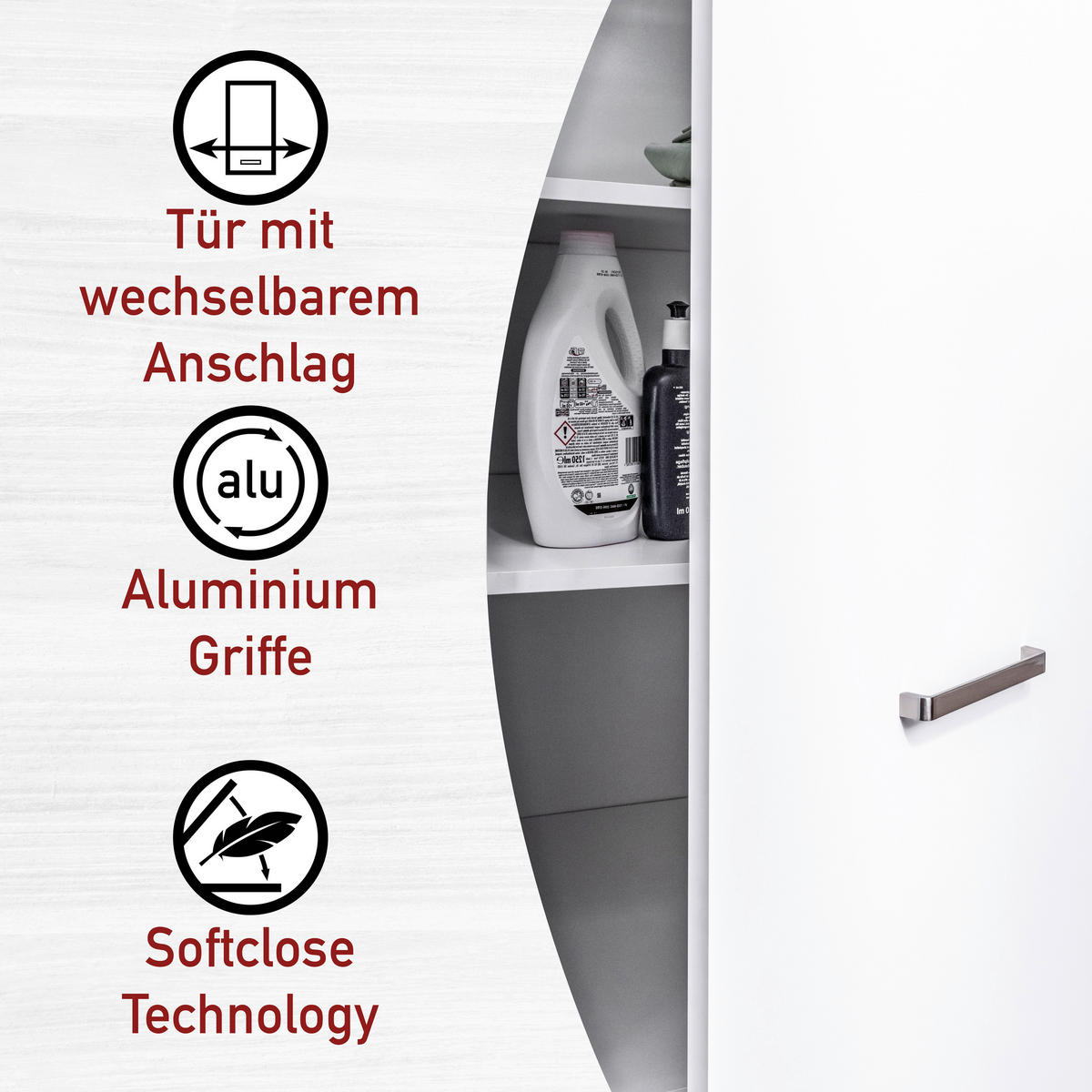 HAUSWIRTSCHAFTSRAUM 268/208/68 cm  in Weiß  - Weiß, MODERN, Holzwerkstoff (268/208/68cm) - home24