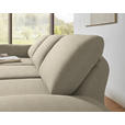 ECKSOFA  in Flachgewebe Beige  175-224/255-365 cm  - Beige/Schwarz, Design, Textil/Metall (175-224/255-365cm) - Dieter Knoll