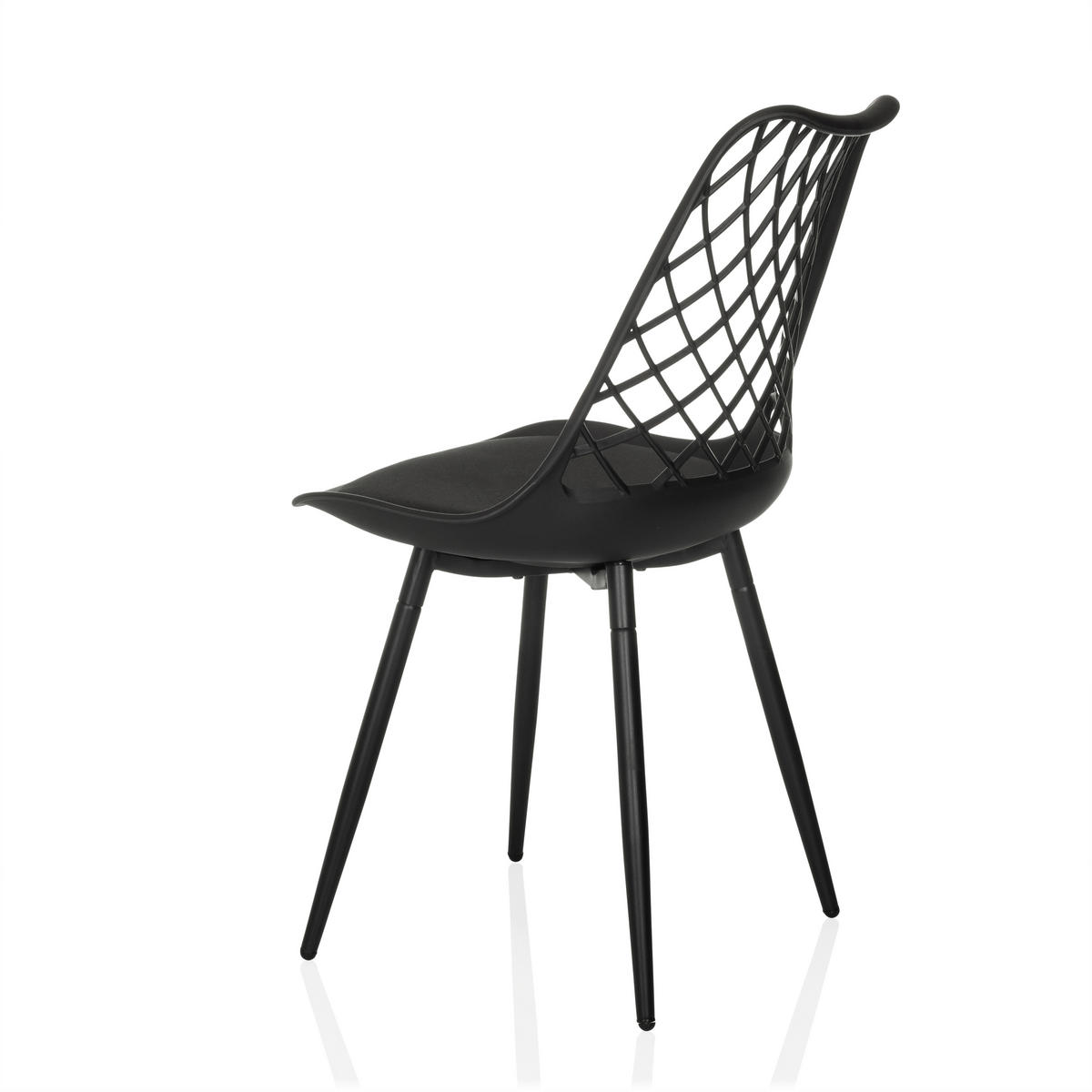 ZAHRADNÍ ŽIDLE, plast - černá, Moderní, kov/plast (48/83/57cm) - MID.YOU