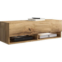 LOWBOARD Vera II  in 100/30/31 cm  - Eiche Wotan/Grau, Lifestyle, Holzwerkstoff/Kunststoff (100/30/31cm) - P & B