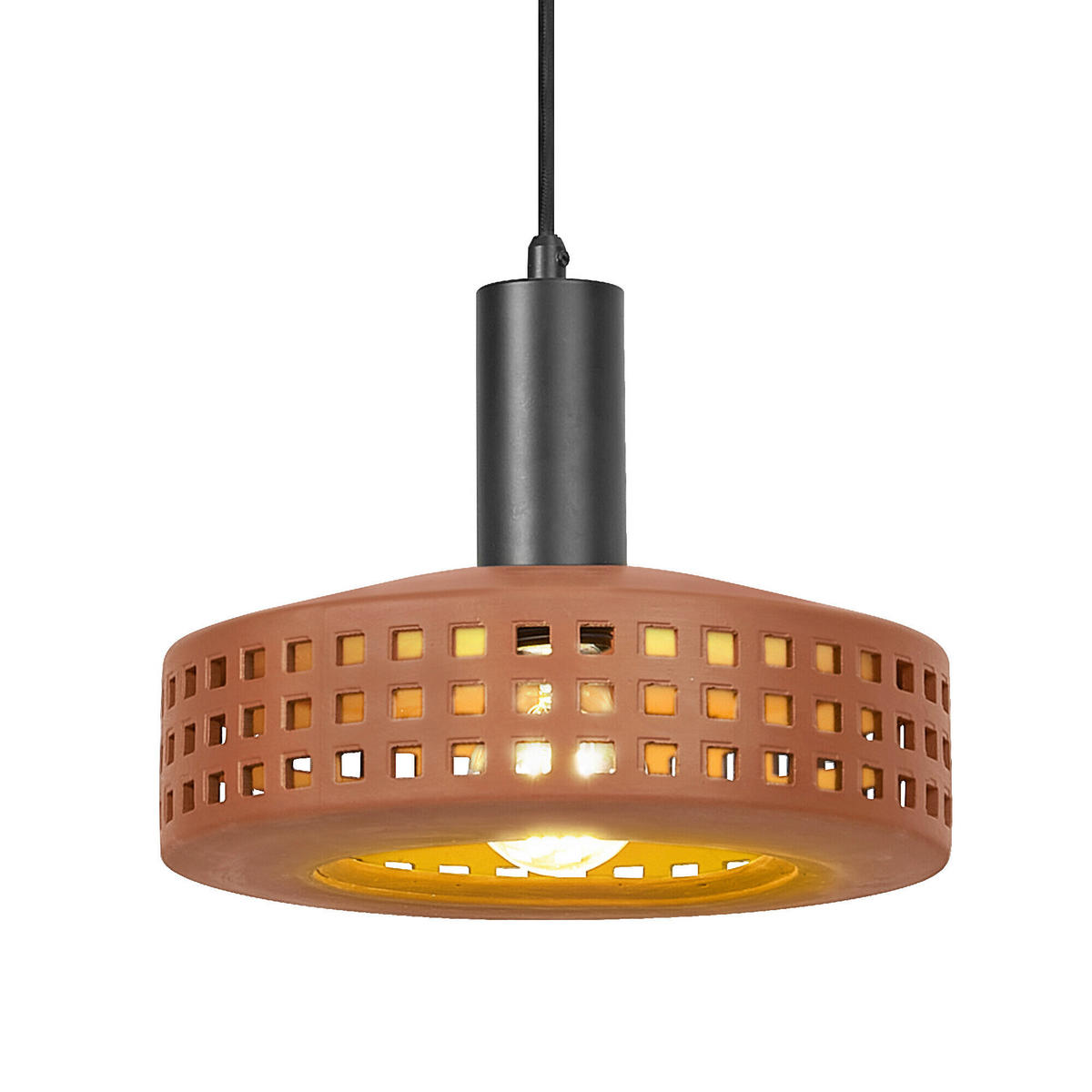 HÄNGELEUCHTE 26/150 cm  - Braun, Basics, Stein/Metall (26/150cm) - Osram