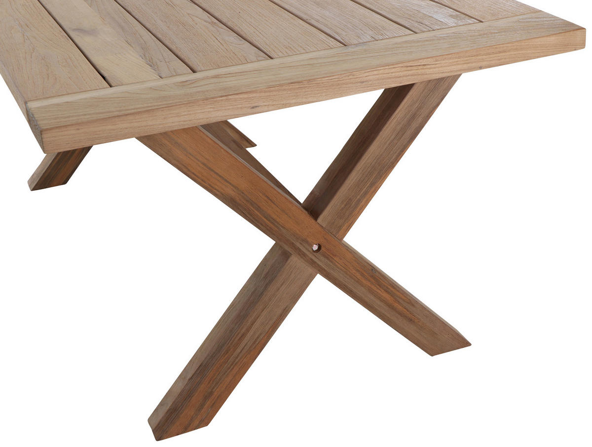 GARTENTISCH 180/100/76 cm Holz rechteckig  - Teakfarben, MODERN, Holz (180/100/76cm) - Siena Garden