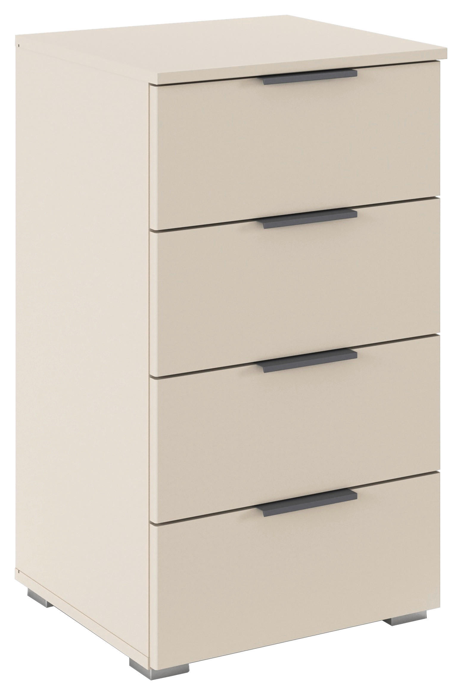 SÄNGBORD i champagne  - aluminiumfärg/champagne, Modern, trämaterial (40/81/42cm) - Rauch Möbel