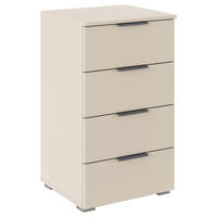 SÄNGBORD i champagne  - aluminiumfärg/champagne, Modern, trämaterial (40/81/42cm) - Rauch Möbel