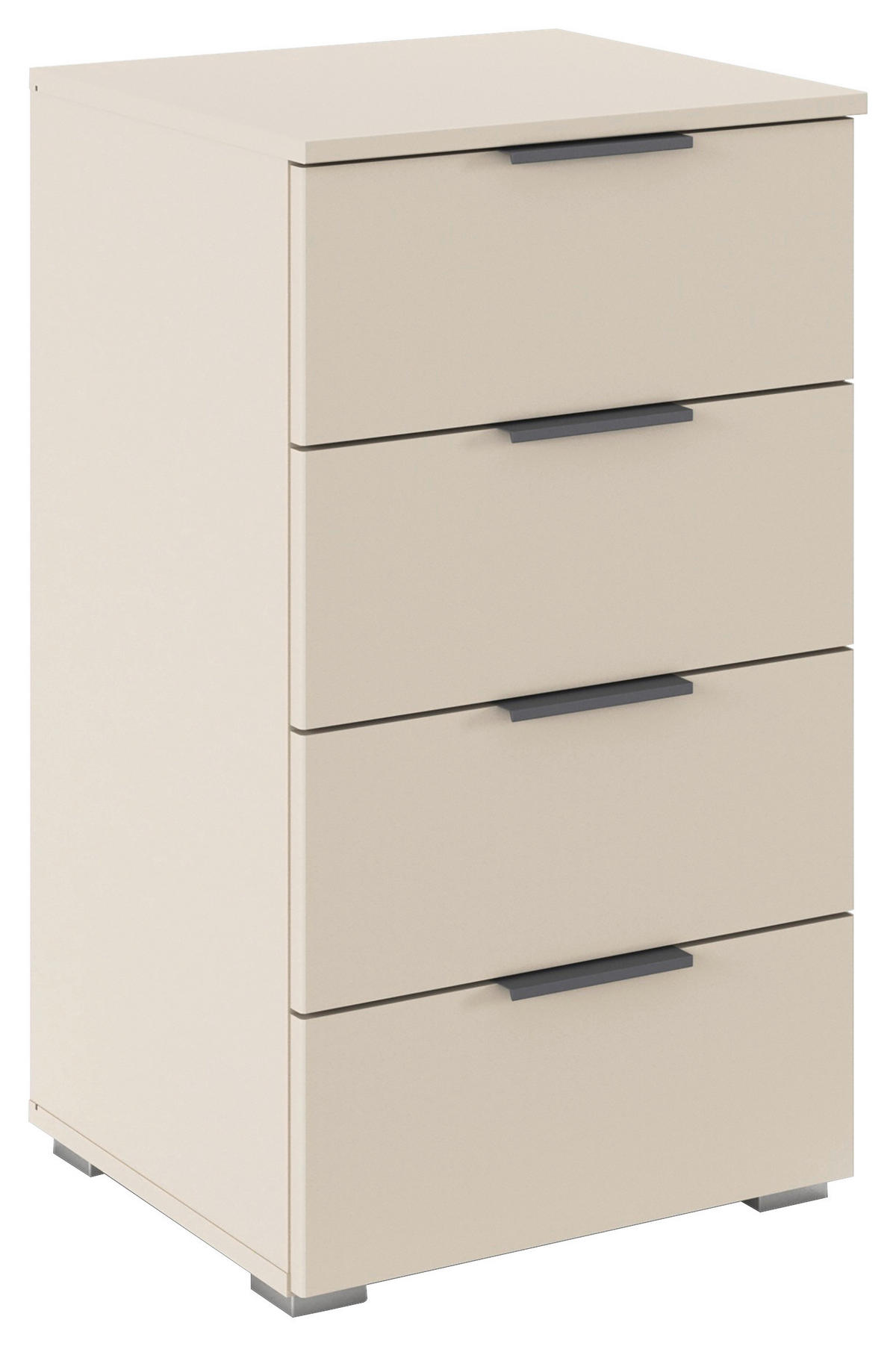 SÄNGBORD i champagne  - aluminiumfärg/champagne, Modern, trämaterial (40/81/42cm) - Rauch Möbel