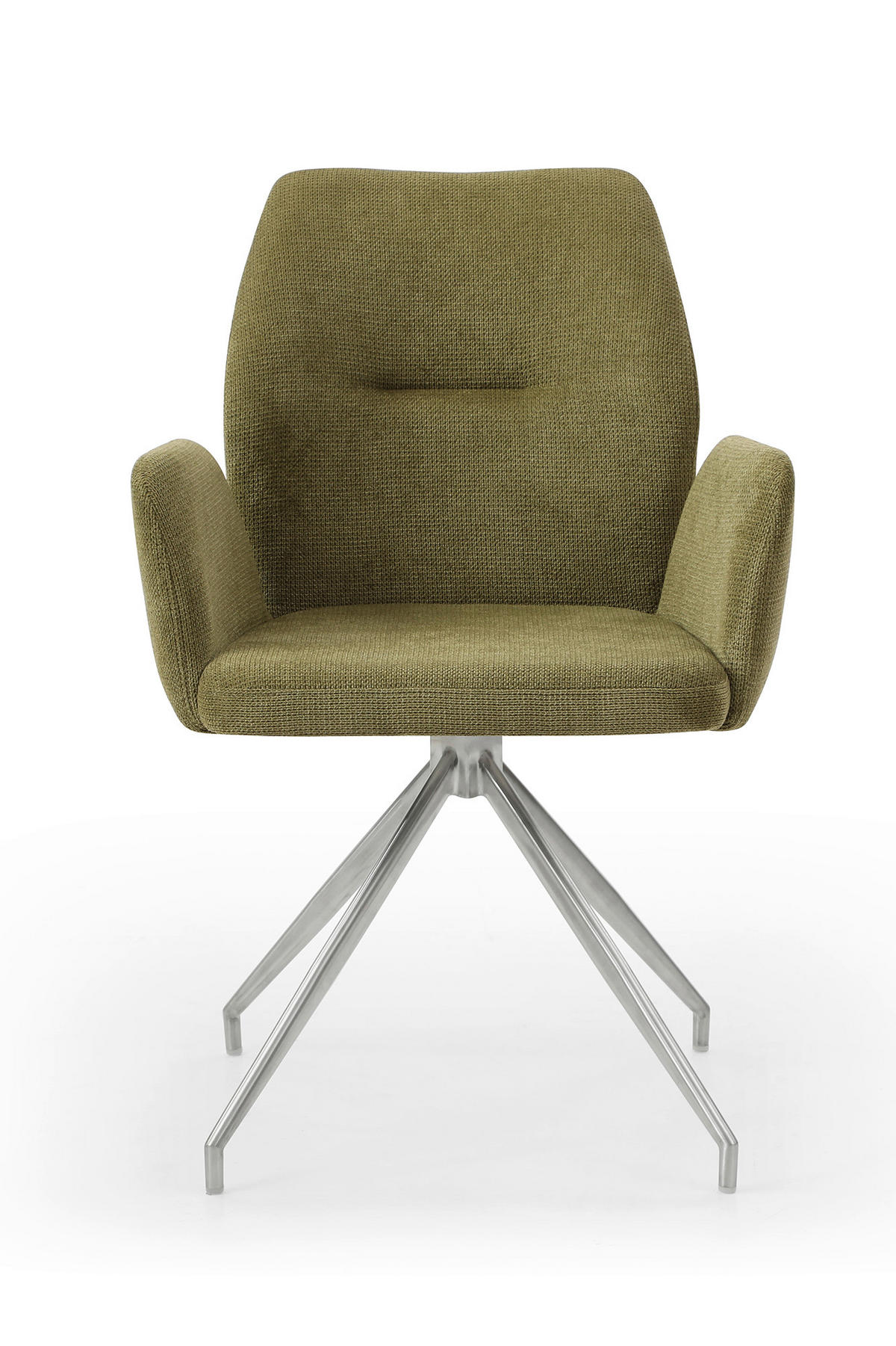 OTOČNÁ STOLIČKA, štruktúra, zelená - zelená/strieborná, Modern, kov/textil (60/89/62cm) - Livetastic