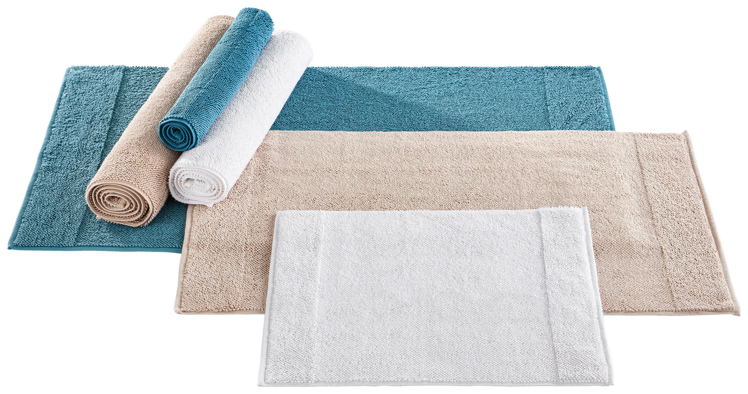 BADEMATTE Beige 50/60 cm  - Beige, KONVENTIONELL, Textil (50/60cm) - Bio:Vio