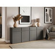 SIDEBOARD  200/79,6/39,8 cm 4 Schublade(n)  - Anthrazit/Schwarz, Design, Holzwerkstoff/Kunststoff (200/79,6/39,8cm) - Xora