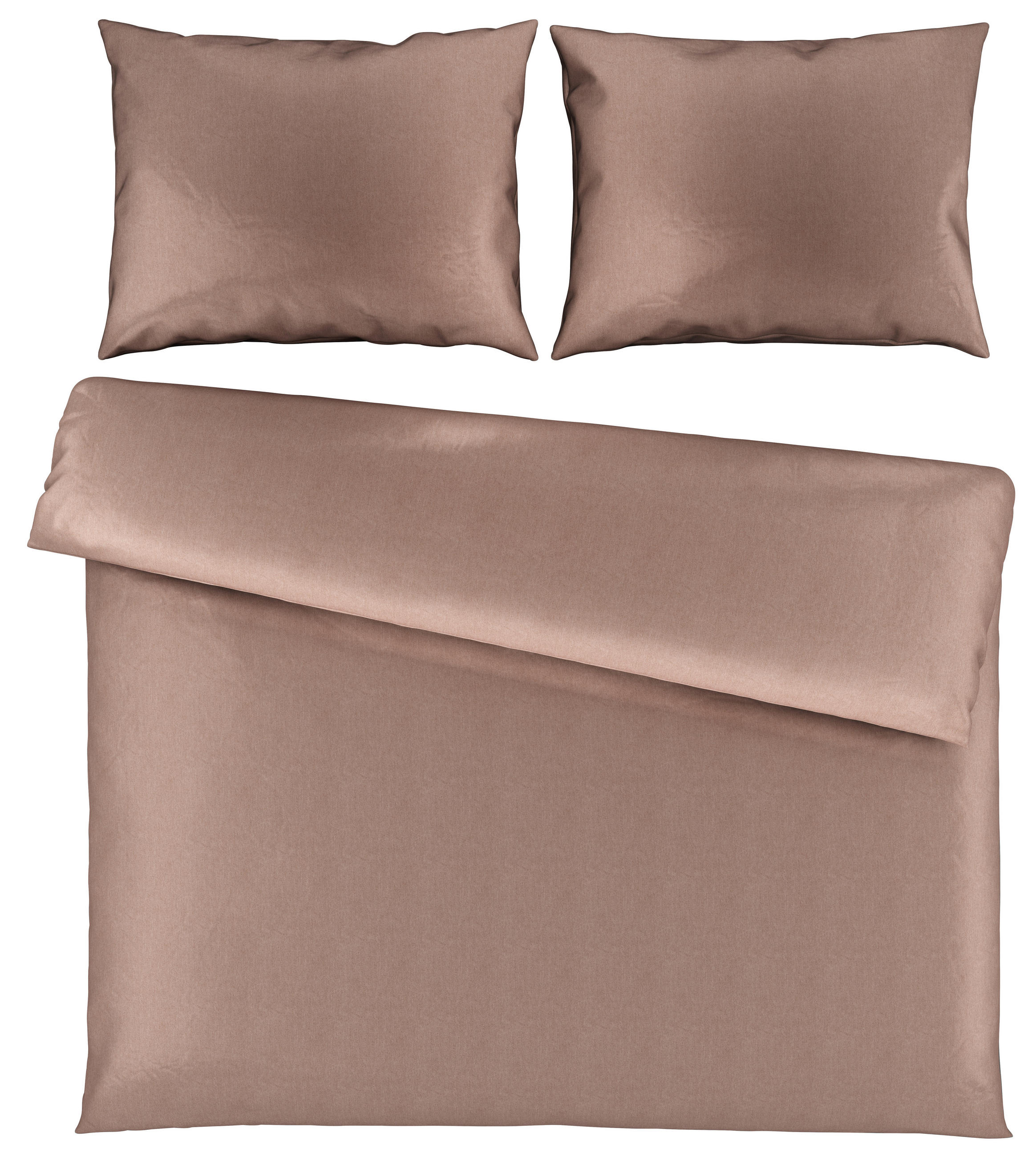 POSTELJNINA STONE WASH 200/200 cm saten roza  - roza, Konvencionalno, tekstil (200/200cm) - Novel