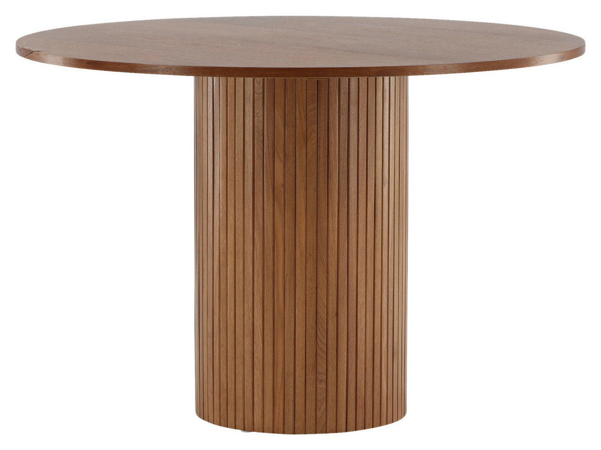 ESSTISCH in Holzwerkstoff 110/110/75 cm  - Walnussfarben, Design, Holzwerkstoff (110/110/75cm) - Livetastic
