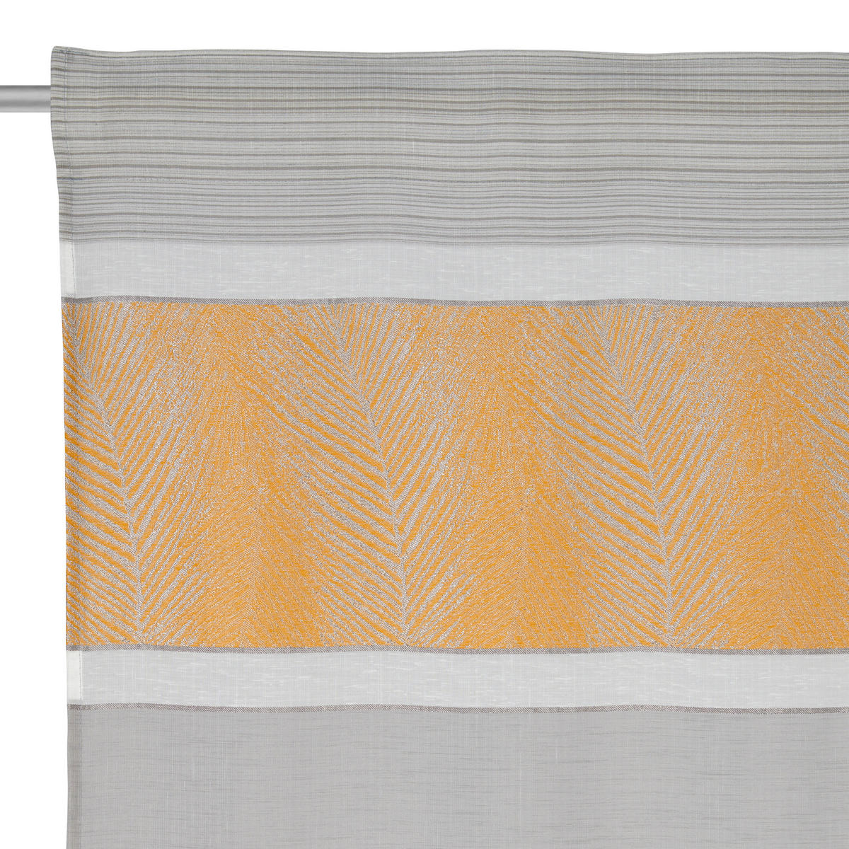 KÉSZFÜGGÖNY részben áttetsző  - currysárga, Konventionell, textil (140/245cm) - Esposa