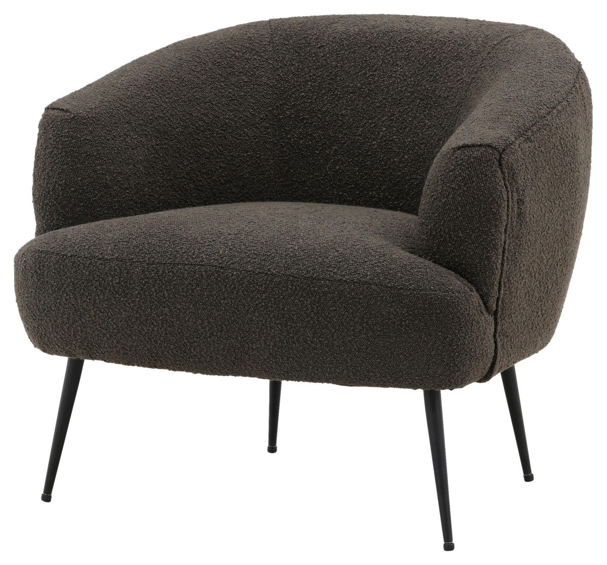 SESSEL in Schwarz  - Schwarz, Design, Textil/Metall (70/68,5/79cm) - Livetastic
