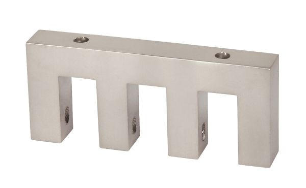 TRÄGER  - Edelstahlfarben, Basics, Metall (7.6/3.4cm) - Homeware