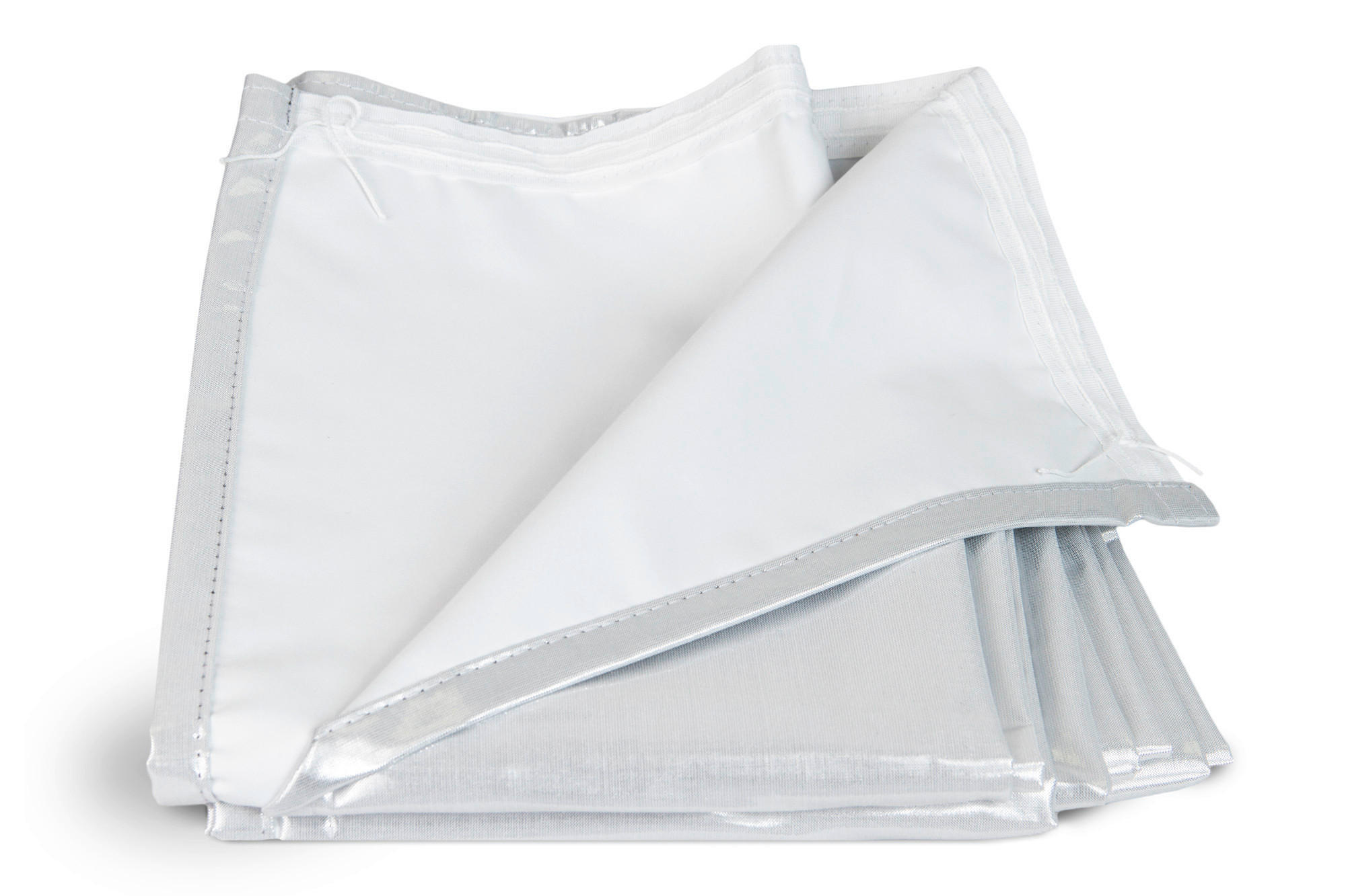 Lichtschutz-Vorhangfutter black-out (lichtundurchlässig)  - Silberfarben, Basics, Textil (135/240cm)