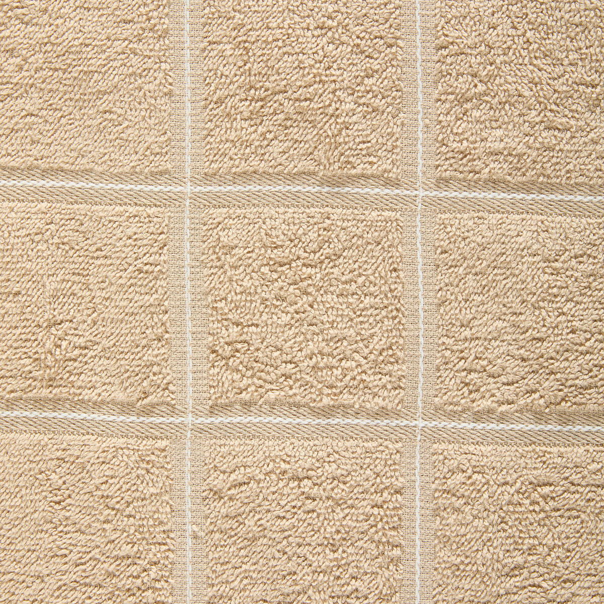 FROTTIERSET CHECK Braun 10-teilig  - Braun, Design, Textil (30/50cm) - Esposa