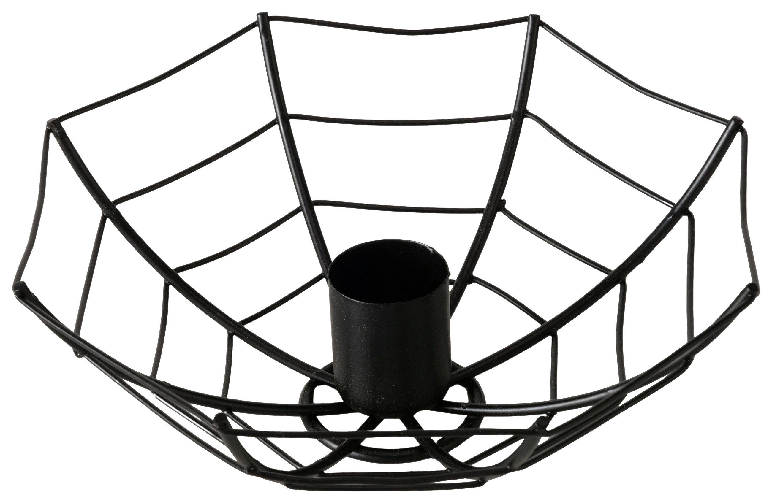 STOJAN NA SVÍČKU  kov - černá, Trend, kov (15/5cm)