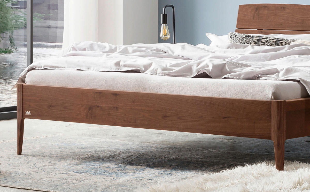 BETT 180/200 cm  in Nussbaumfarben  - Nussbaumfarben, Design, Holz (180/200cm) - Hasena