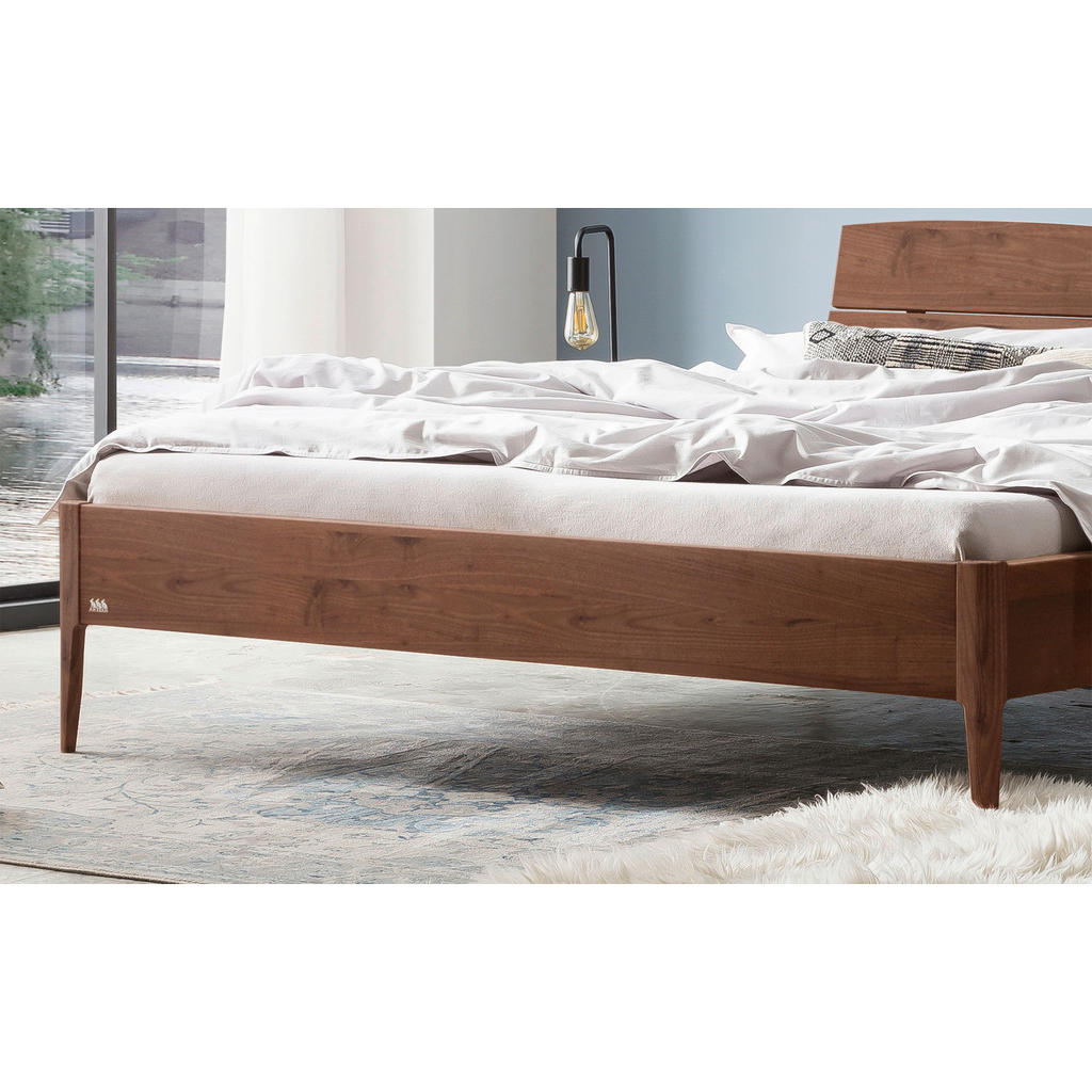 Thumbnail - Hasena Bett, Nussbaum, Holz, Nussbaum, massiv, Höhe ca. 22 cm, 140x200 cm, in verschiedenen Holzarten erhältlich, Größen...