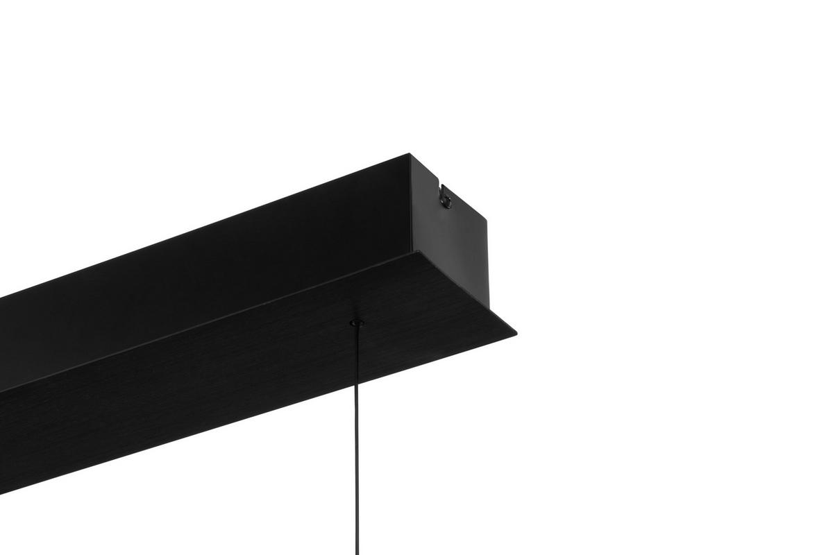 LED-HÄNGELEUCHTE Otis Linear 115/7,5/150 cm   - Schwarz, Design, Metall (115/7,5/150cm) - Dieter Knoll