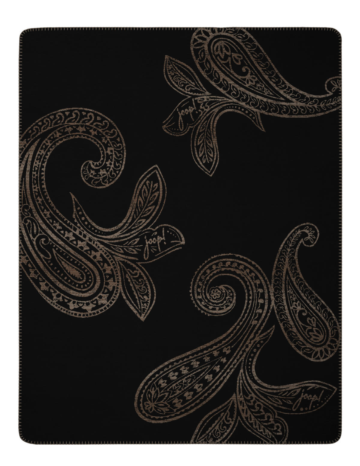 WOHNDECKE JOOP! HW 2025/26 150/200 cm  - Hellbraun/Schwarz, Design, Textil (150/200cm) - Joop!