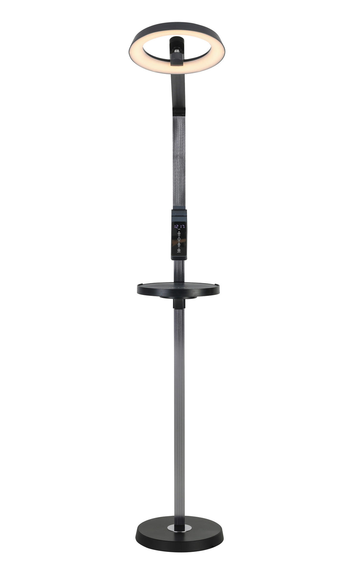 STOJACÍ LED SVÍTIDLO, 71/135 cm  - antracitová, Trend, kov/plast (71/135cm) - Novel