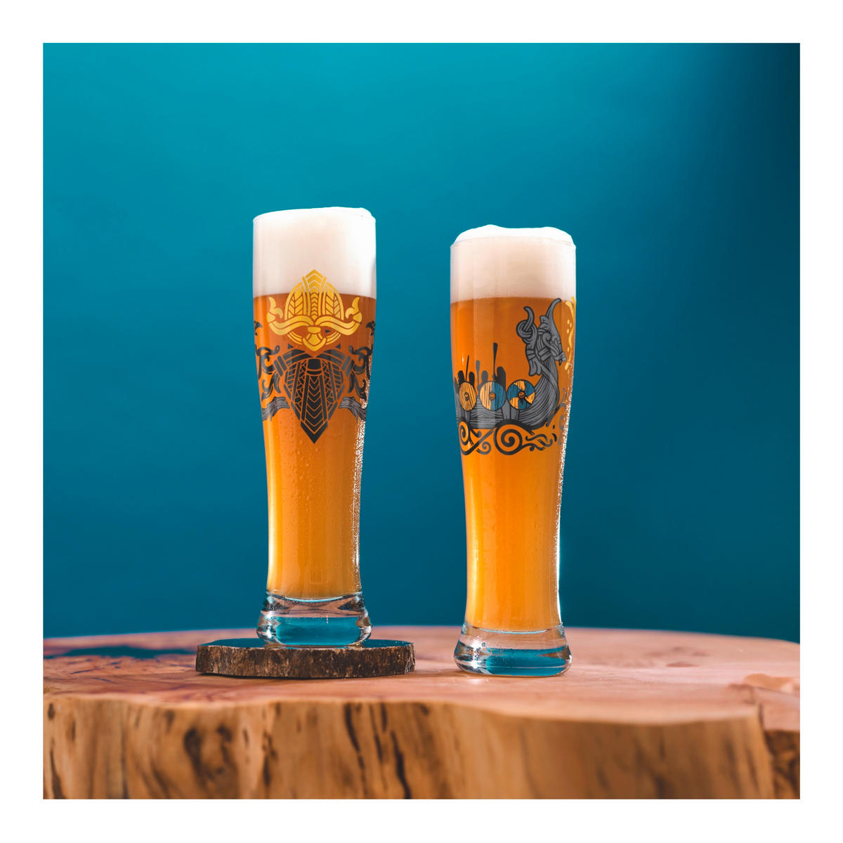 GLÄSERSET Brauchzeit 2-teilig  - Transparent/Goldfarben, Trend, Glas (7,5/25,4cm) - Ritzenhoff