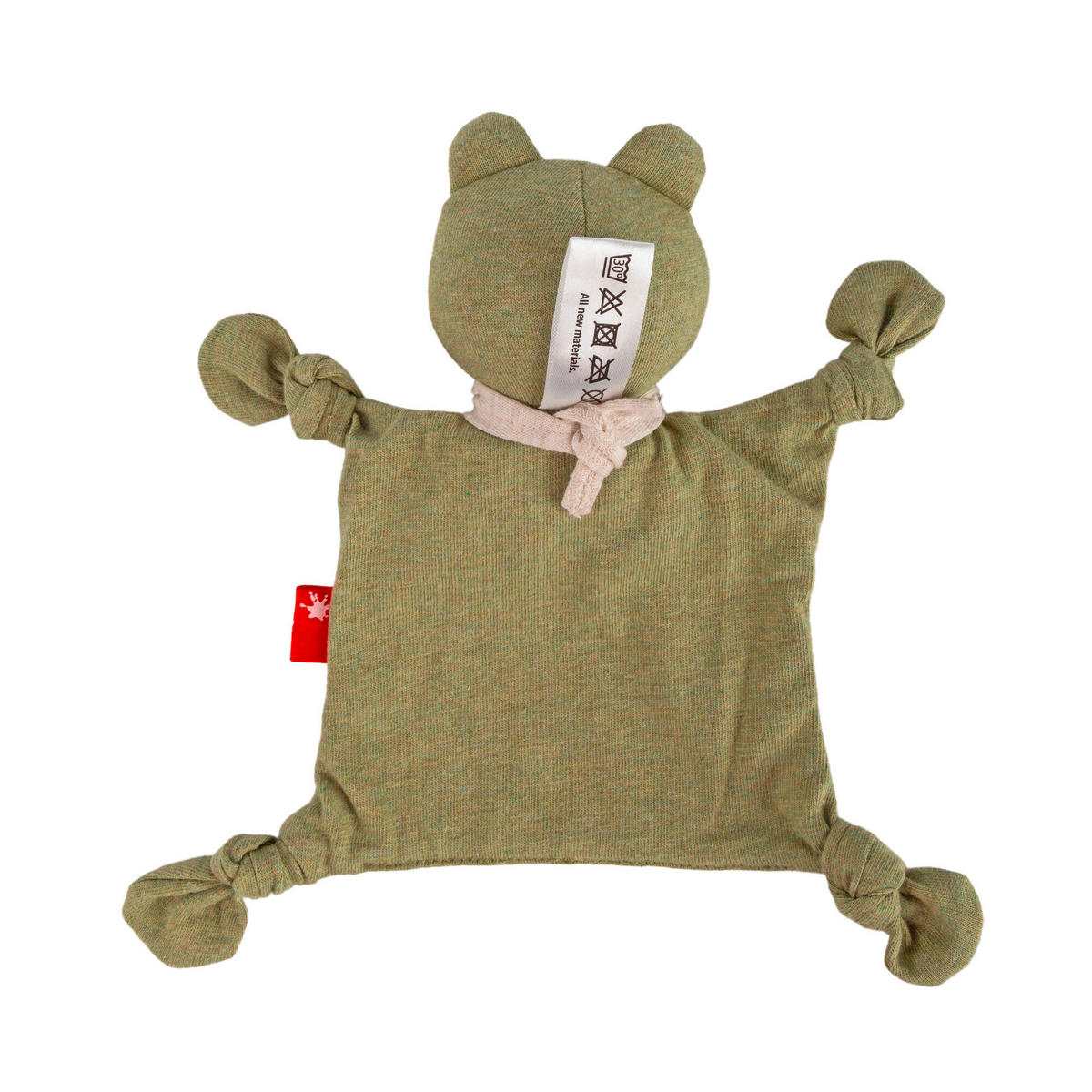 SCHMUSETUCH - Weiß/Olivgrün, Basics, Textil (18/14/8cm) - Sigikid